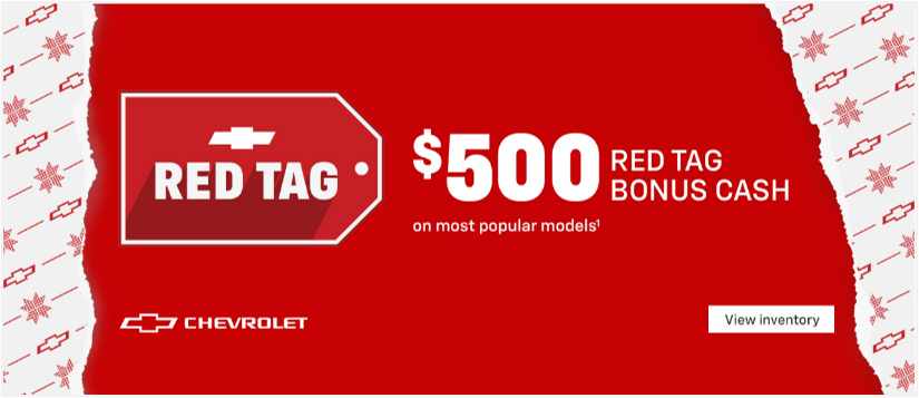 $500 Red Tag Bonus Cash